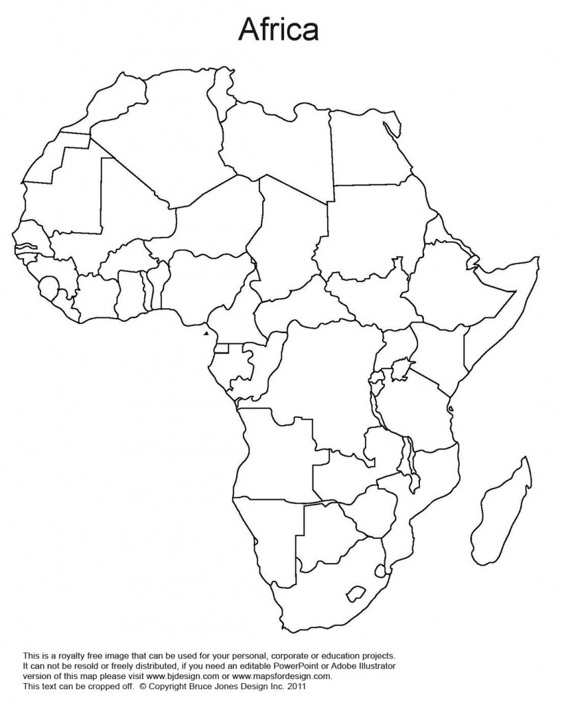 Blank Printable Africa Map