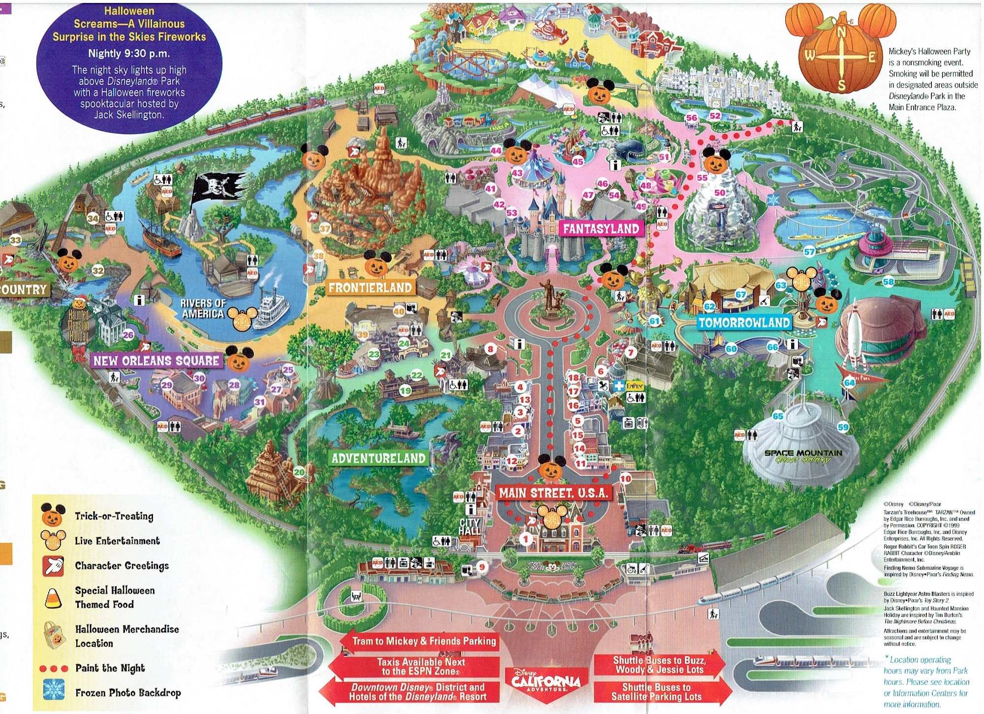 Disneyland Printable Map Of Park