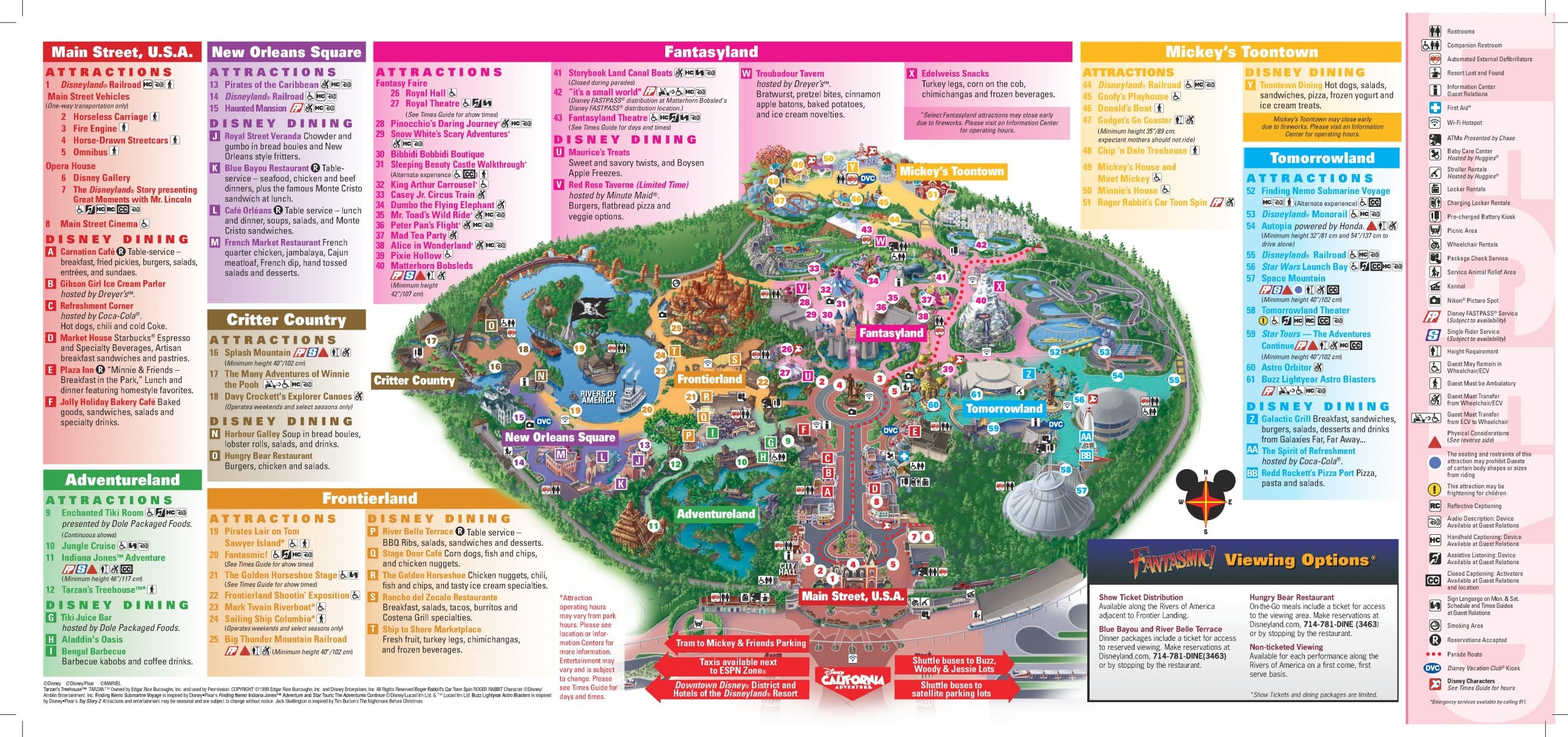 Disneyland Resort Map 2021 Printable PDF Maps Of Disneyland Park Etc 