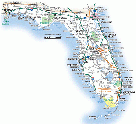 Florida Road Maps Statewide Regional Interactive Printable