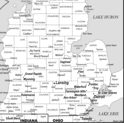 Free Printable Map Michigan Download Free Printable Map Michigan Png 