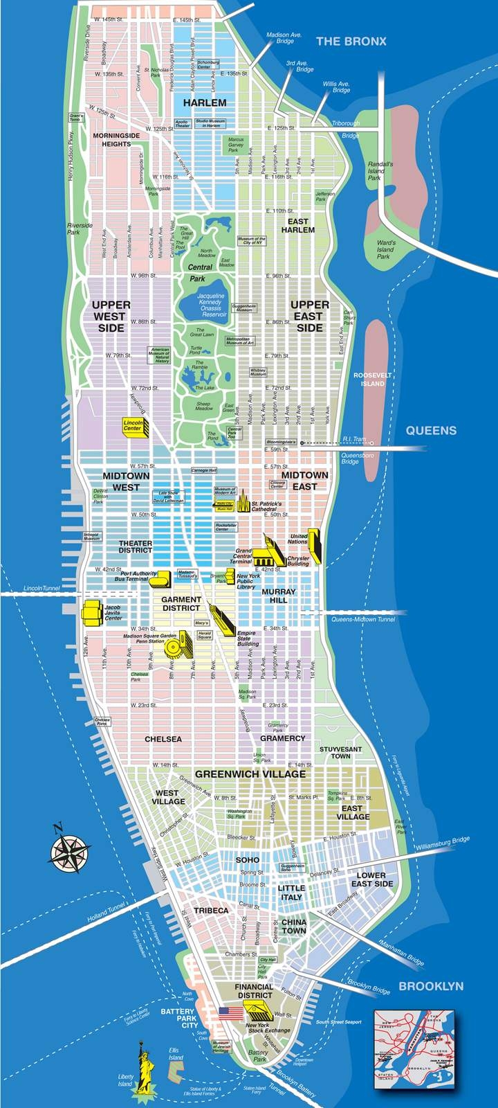 Large Manhattan Maps For Free Download And Print High Resolution And 