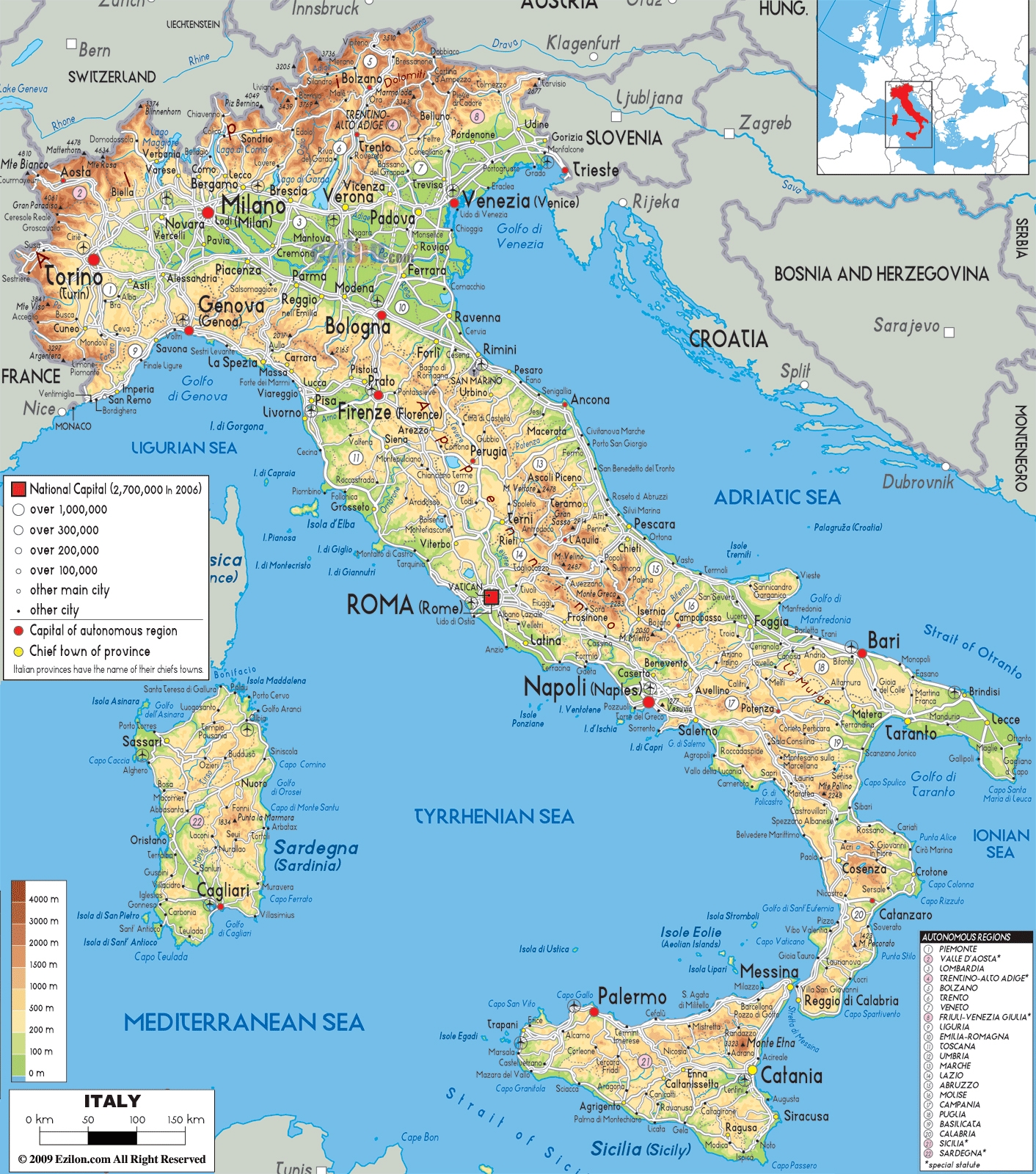 Maps Of Italy Detailed Map Of Italy In English Tourist Map Of Italy 