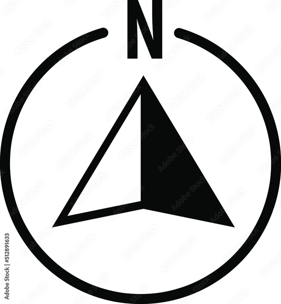 North Arrow Vector Icon North Arrow Symbol Icon eps Stock Adobe Stock