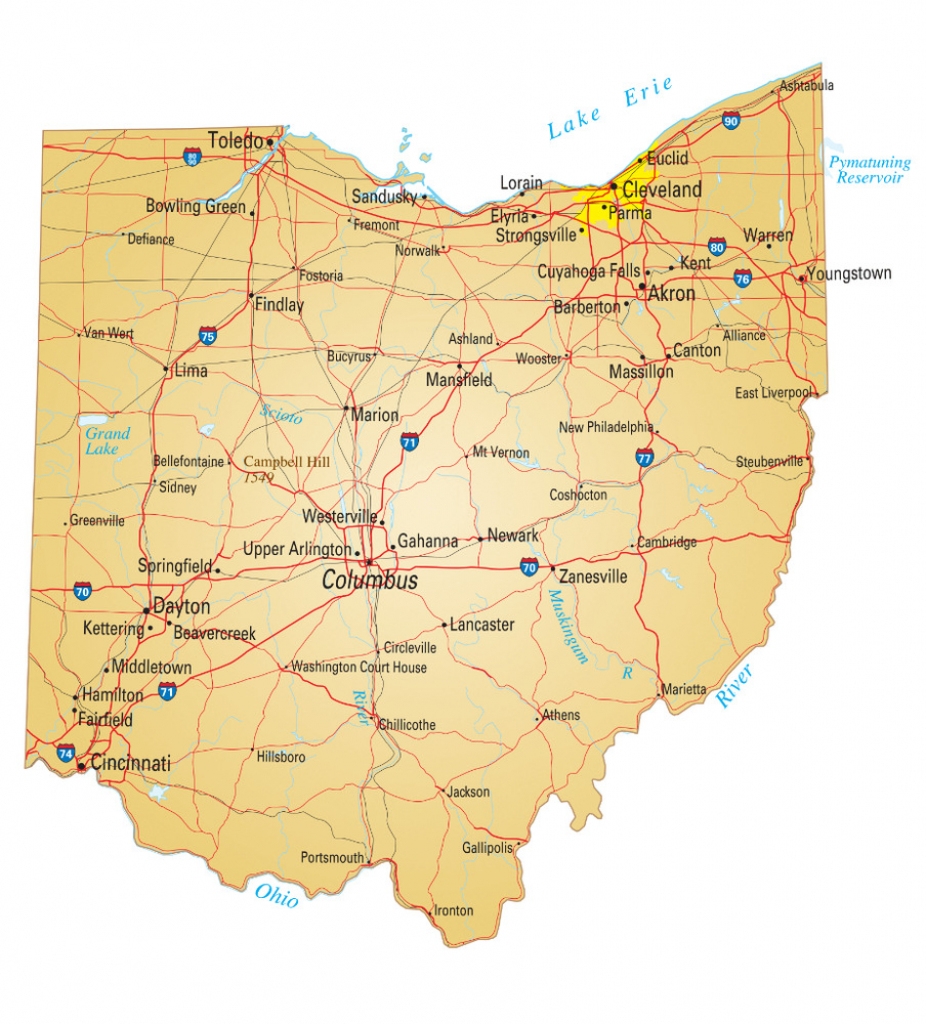 Ohio State Map Printable Printable Maps