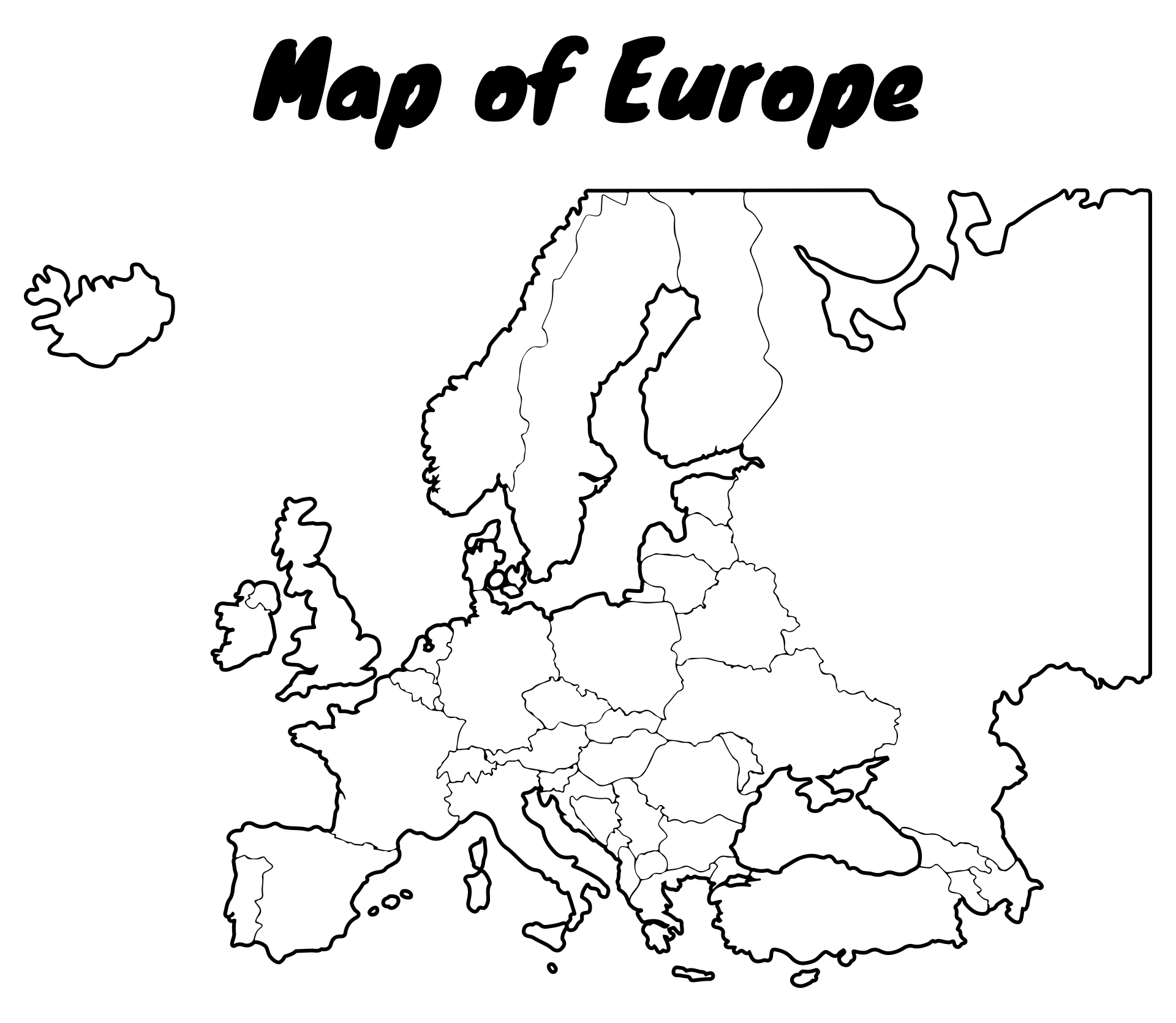 Outline Map Of Europe Printable Map The Best Porn Website