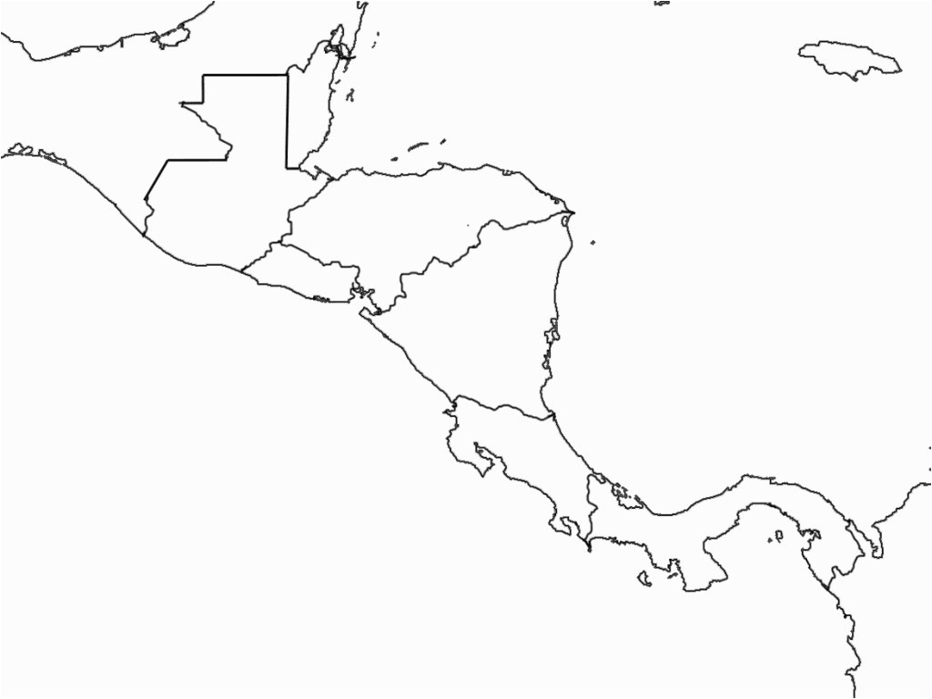 Physical Map Of Northeast Us North And Central America Countries 