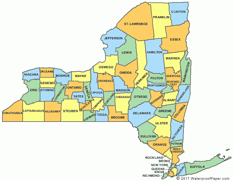 Printable New York Maps State Outline County Cities Printable New York Maps State Outline County Cities