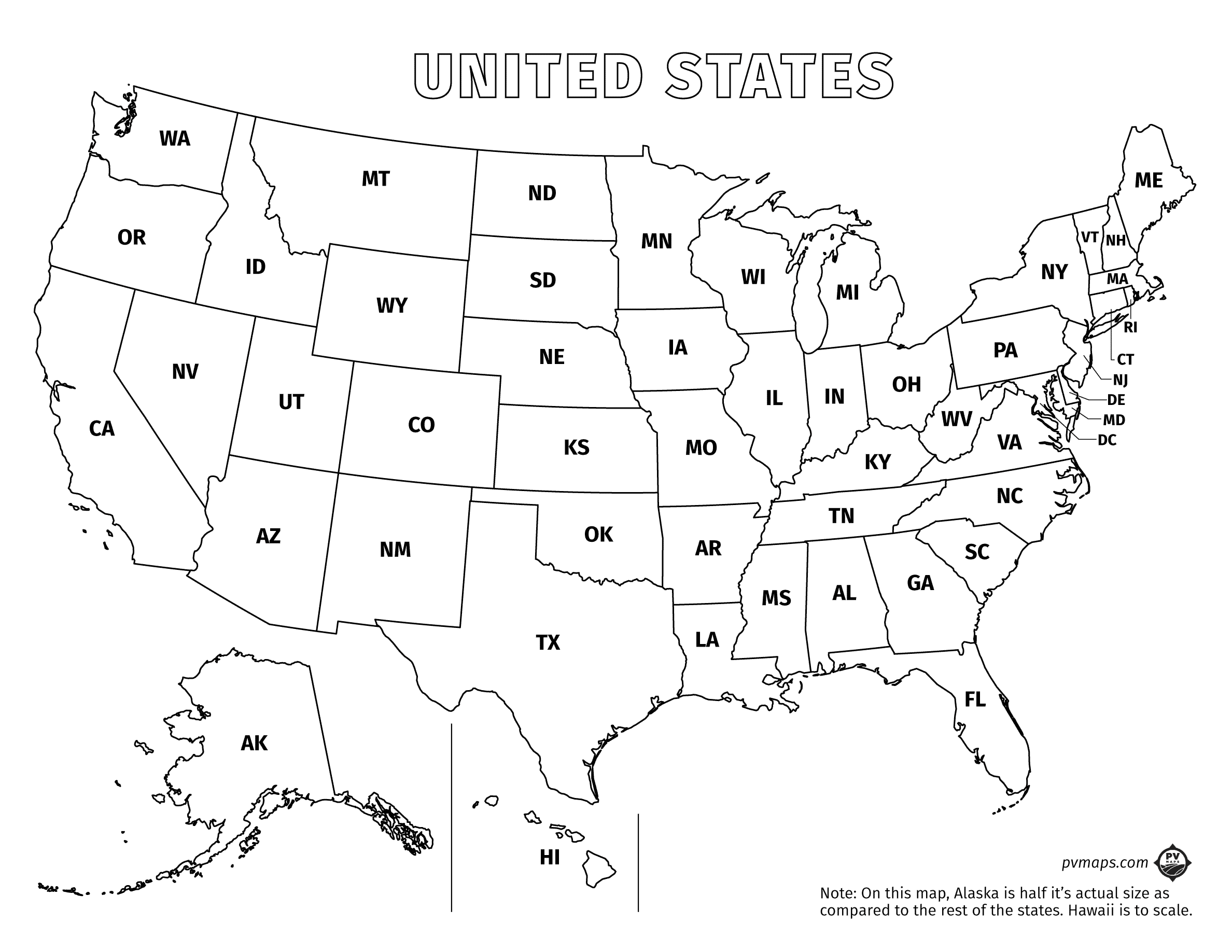 Printable Us Map