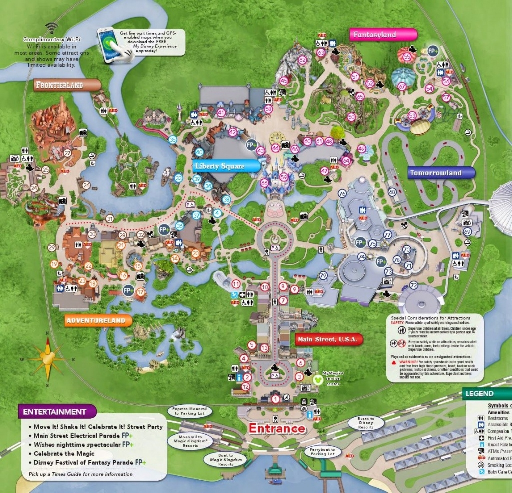 Walt Disney World Map 2014 Printable Walt Disney World Park And