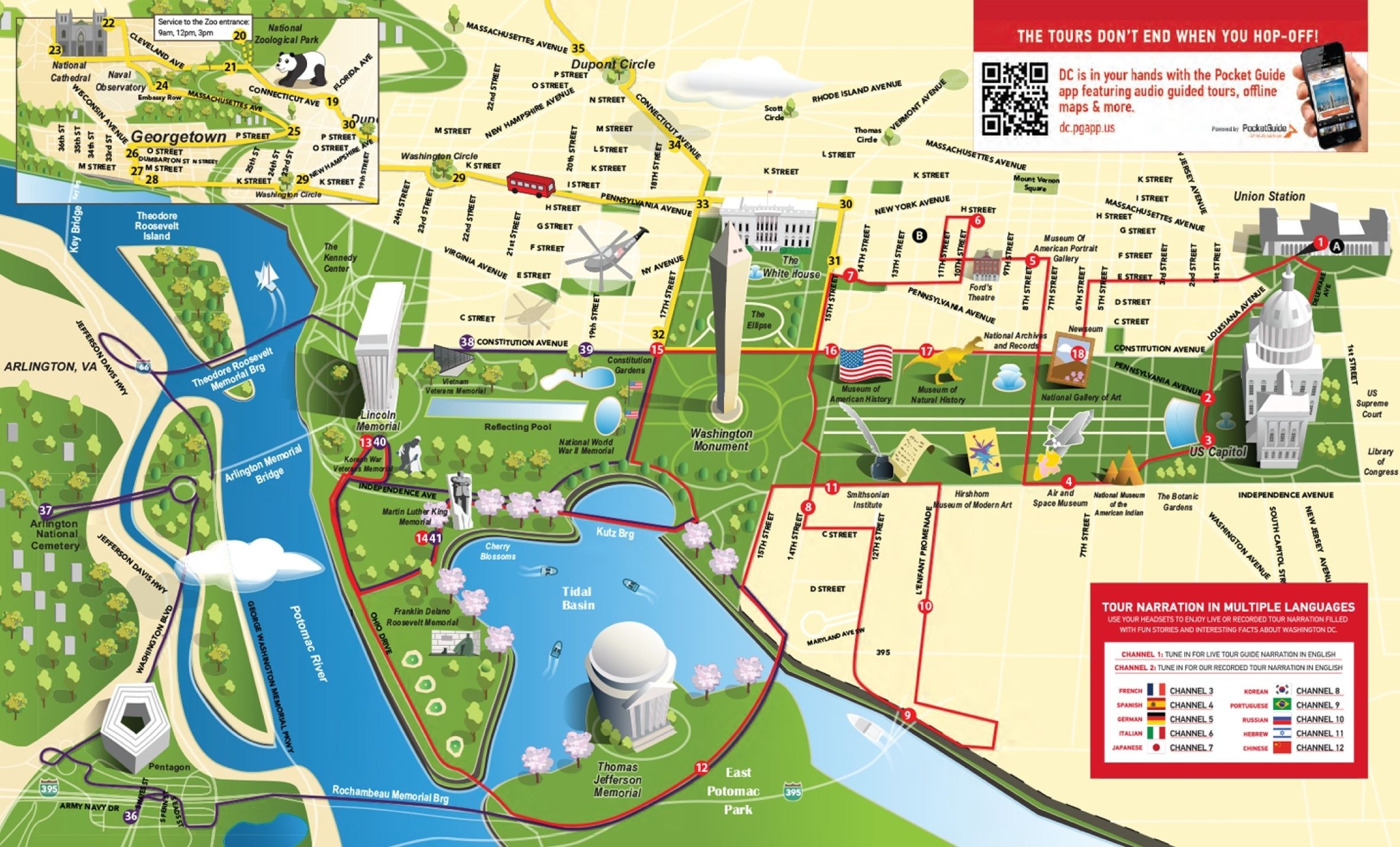 Washington D C Maps The Tourist Map Of D C To Plan Your Visit