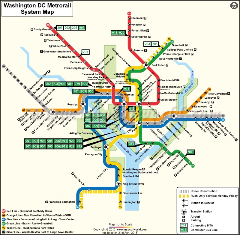 Washington Dc Metro Map Printable Poster Washington Dc Metro Map Printable Poster